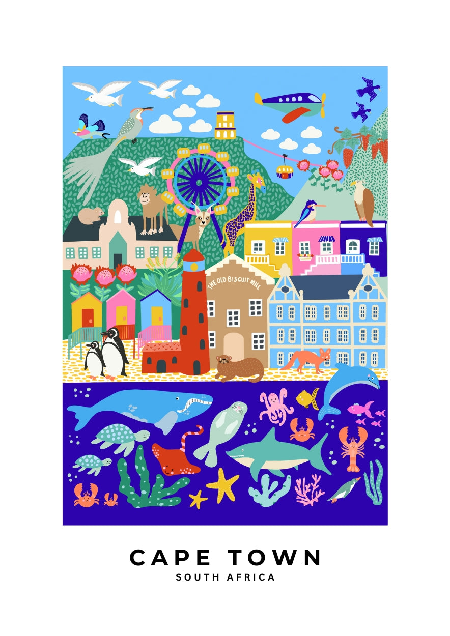 Cape Town Print (A3 Unframed)