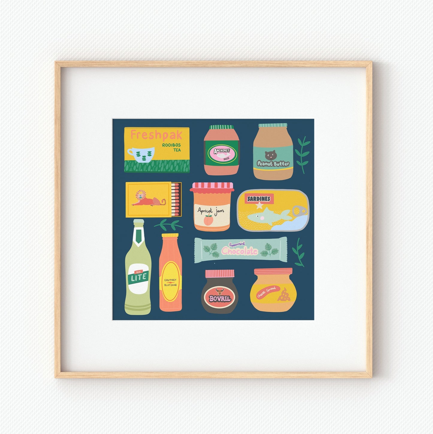 SA Essentials Print Unframed Navy (300x300mm)