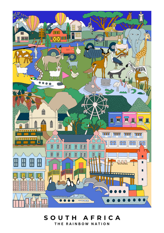 South Africa Print (A3 Unframed)