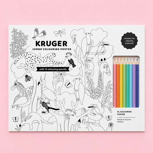 Jumbo Kruger Colouring Poster