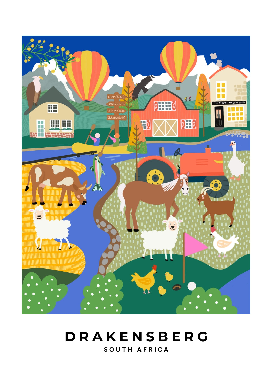 Drakensberg Art Print (A3 Unframed)