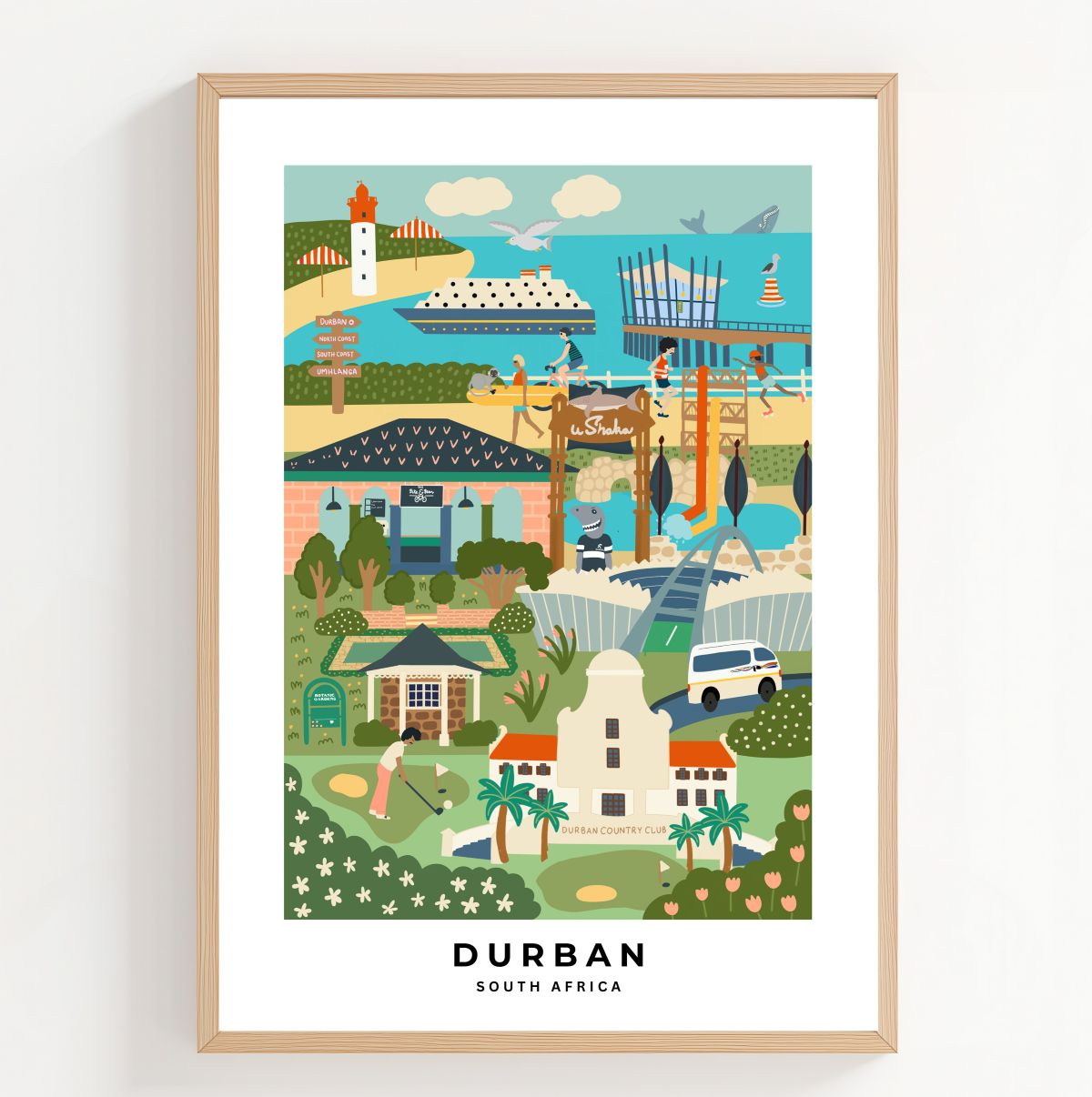Durban Print (A3 Unframed)