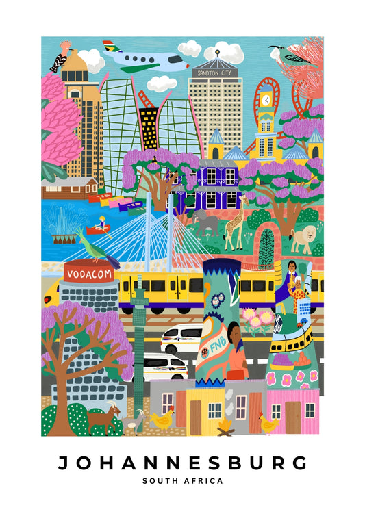 Johannesburg Print (A3 unframed)