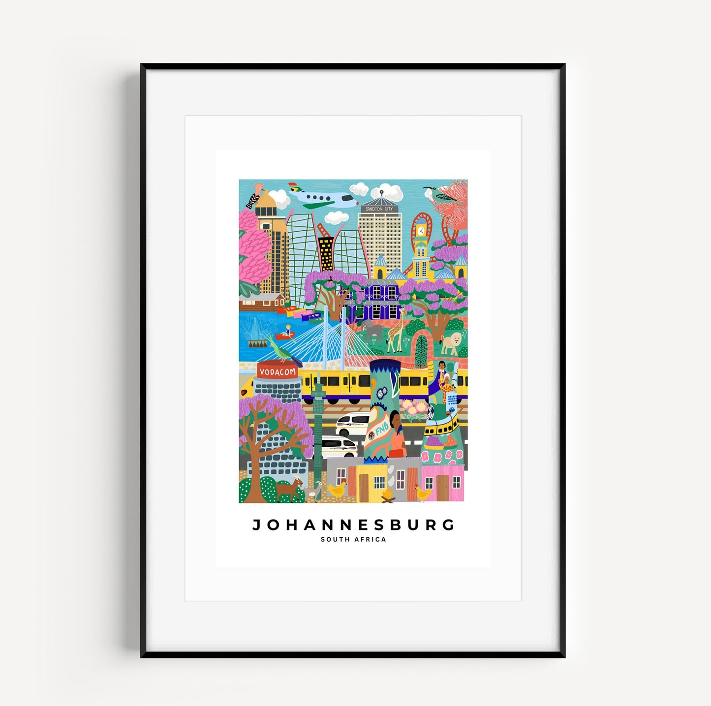 Johannesburg Print (A3 unframed)