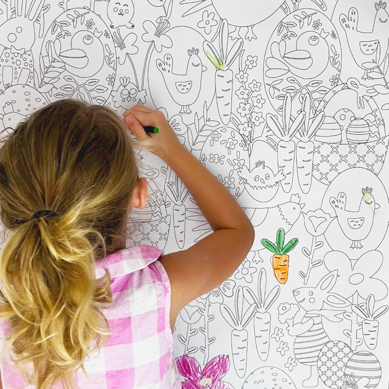 Easter Mighty Big Colouring Poster