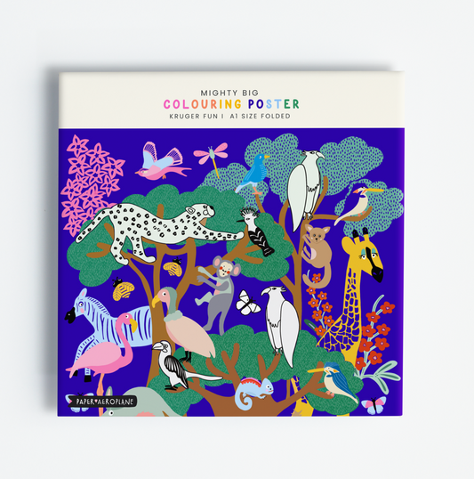 Kruger Park Mighty Big Colouring Poster