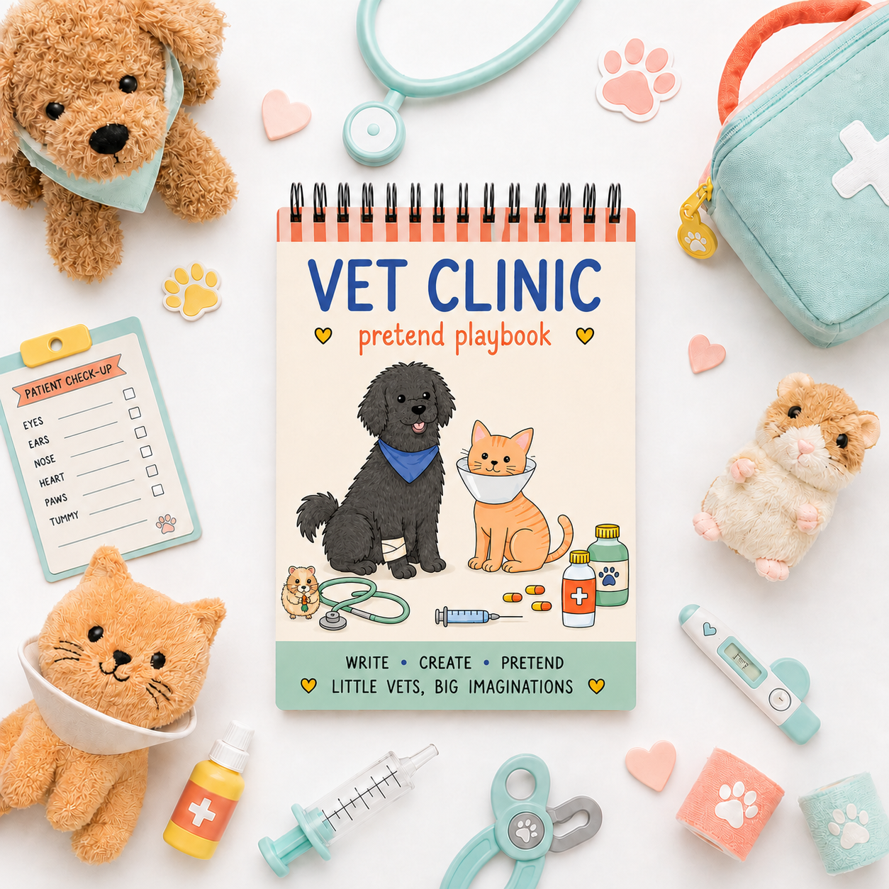 Vet Clinic Pretend Play Activity Pad