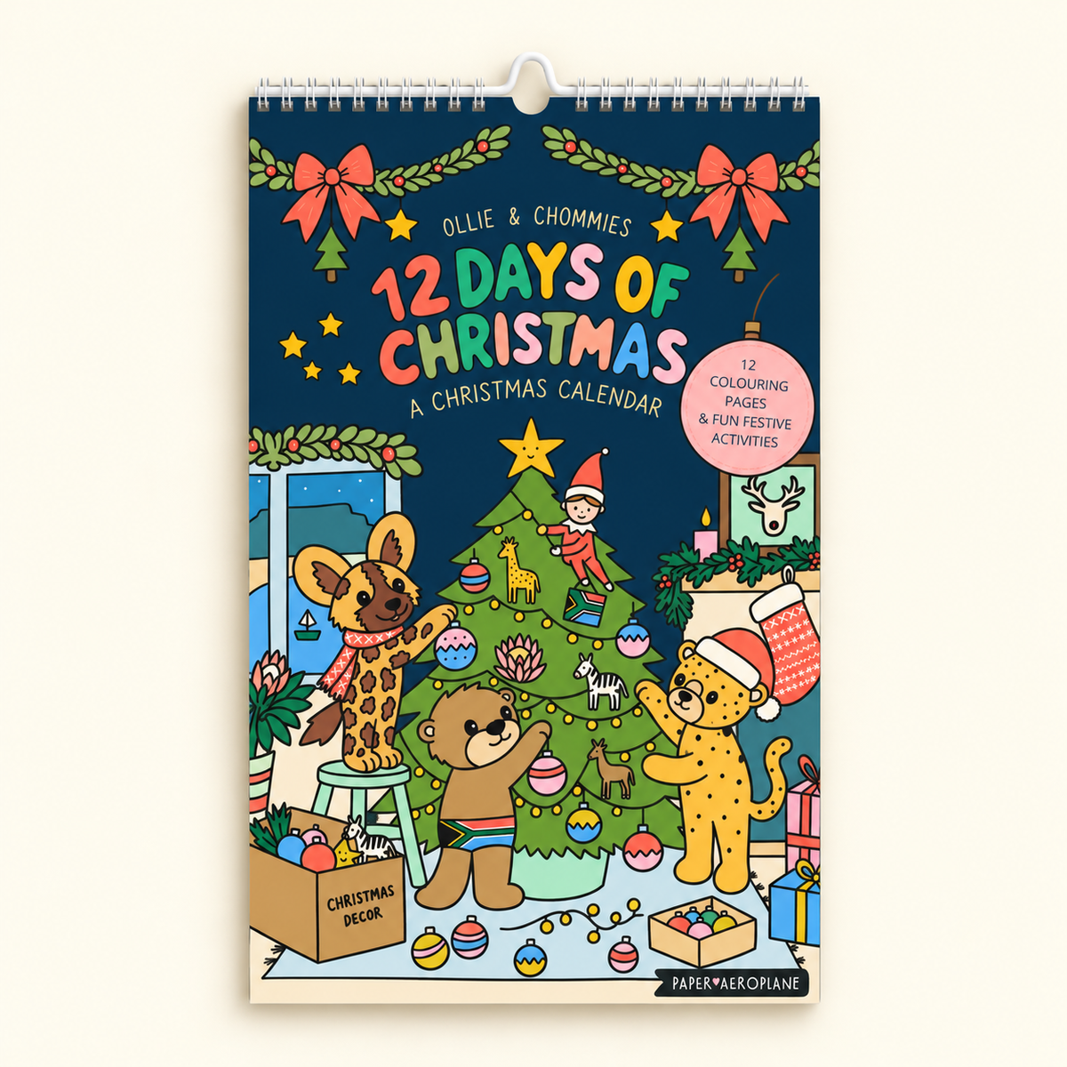 12 Days of Christmas Colouring Calendar