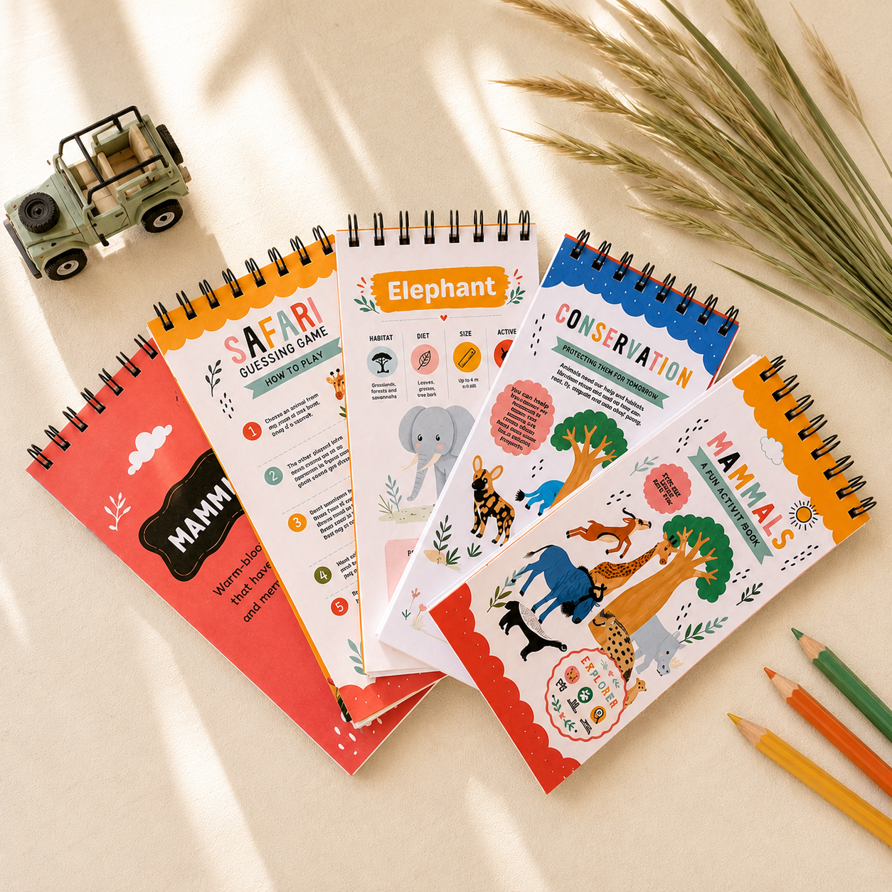 Safari Mammals Mini Activity Book