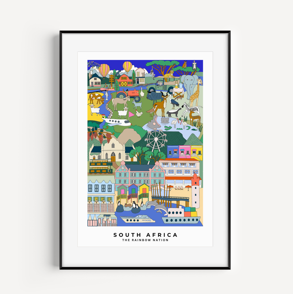 South Africa Print (A3 Unframed)