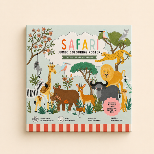 Jumbo Safari Colouring Poster