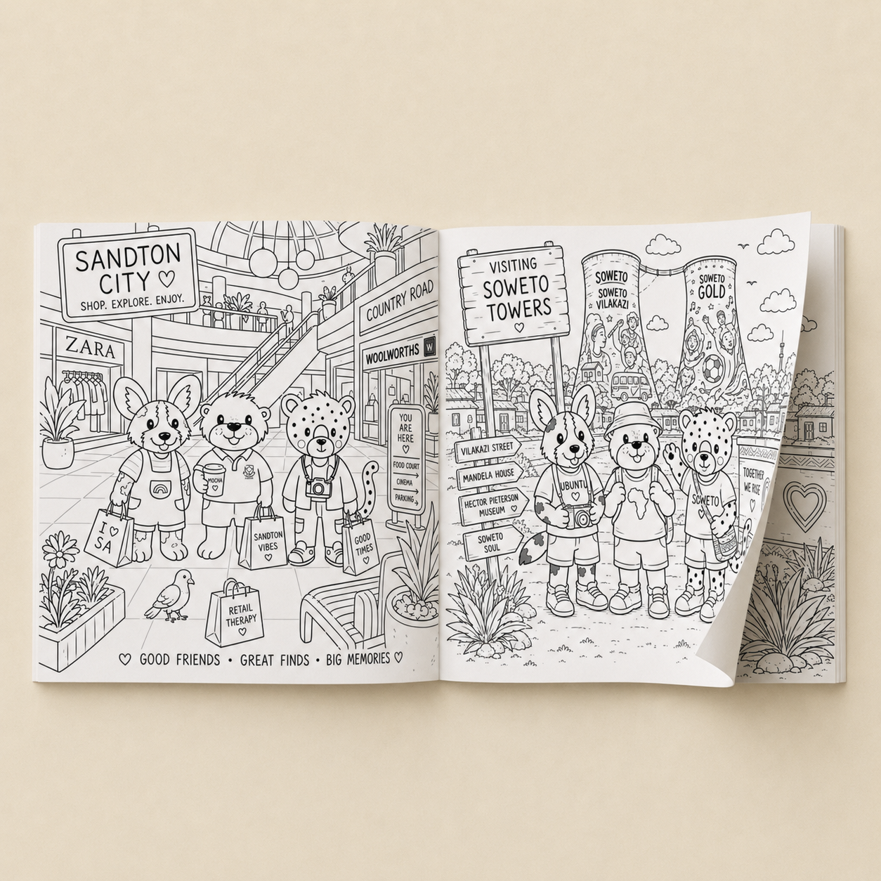 Ollie and Chommies Colouring Book