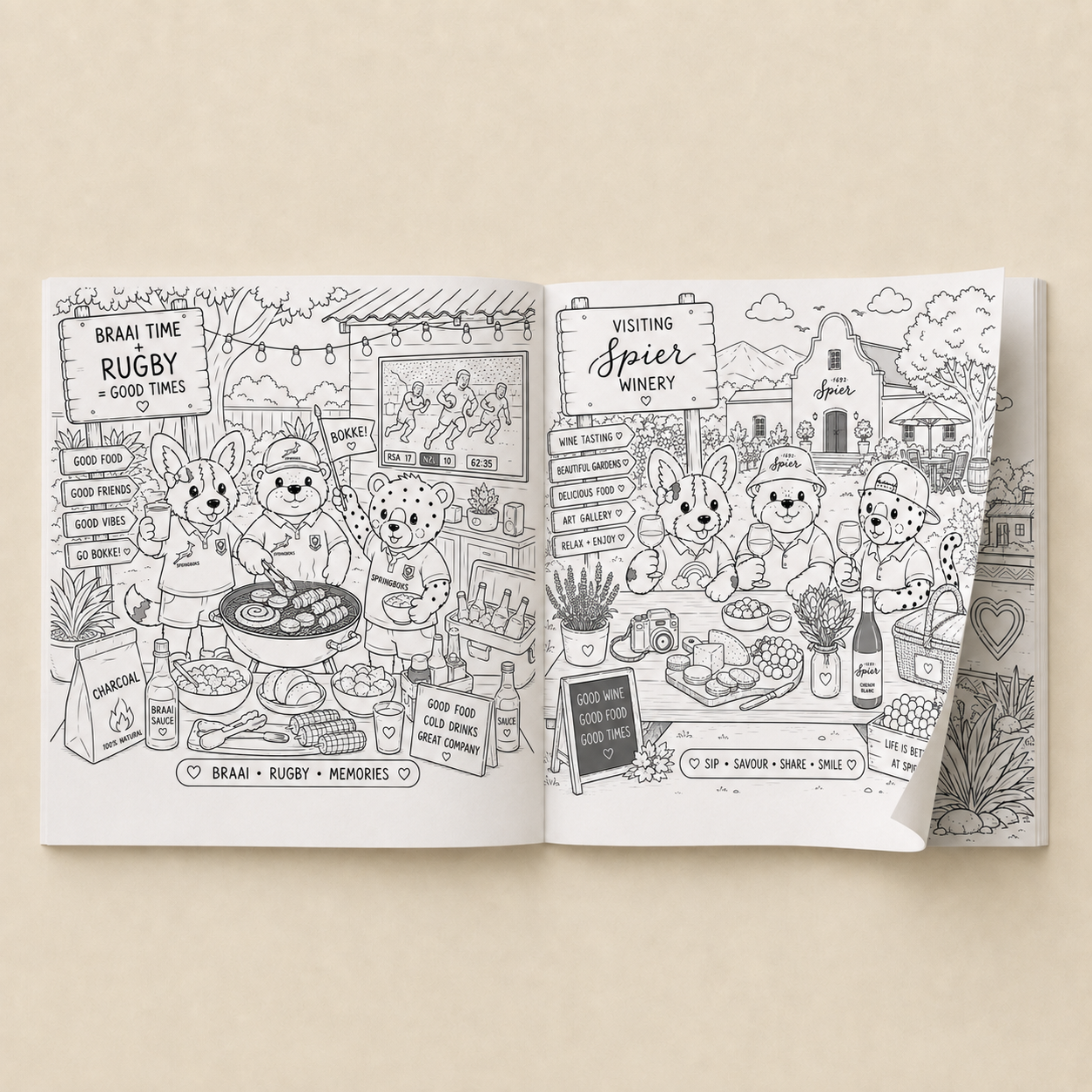 Ollie and Chommies Colouring Book