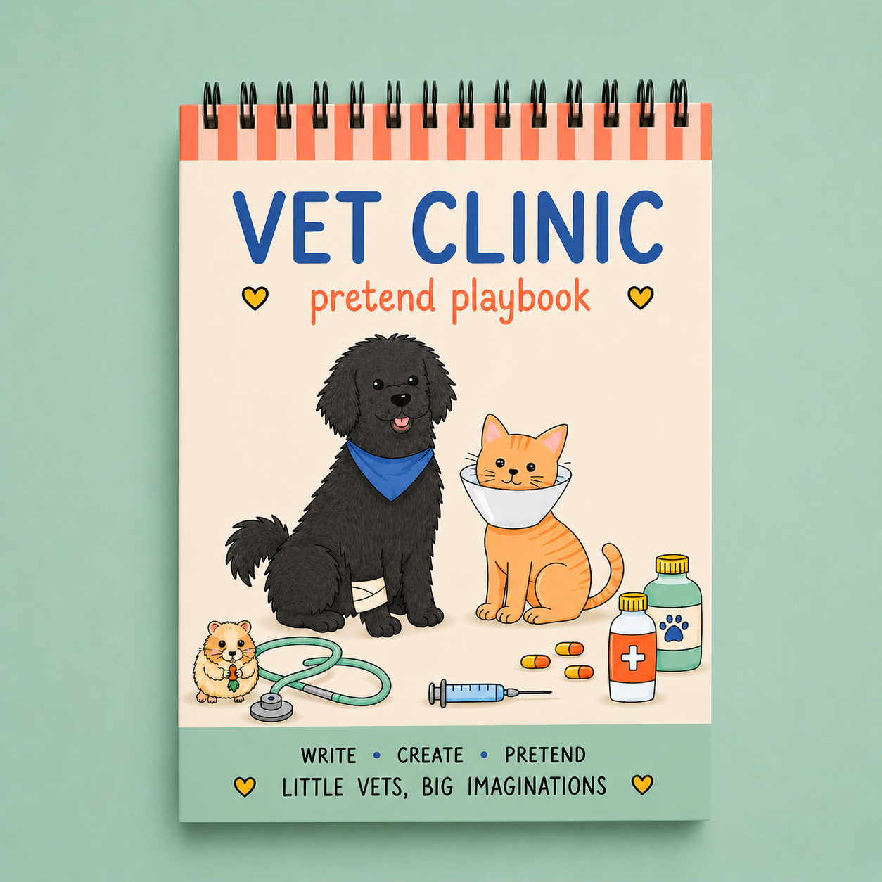 Vet Clinic Pretend Play Activity Pad